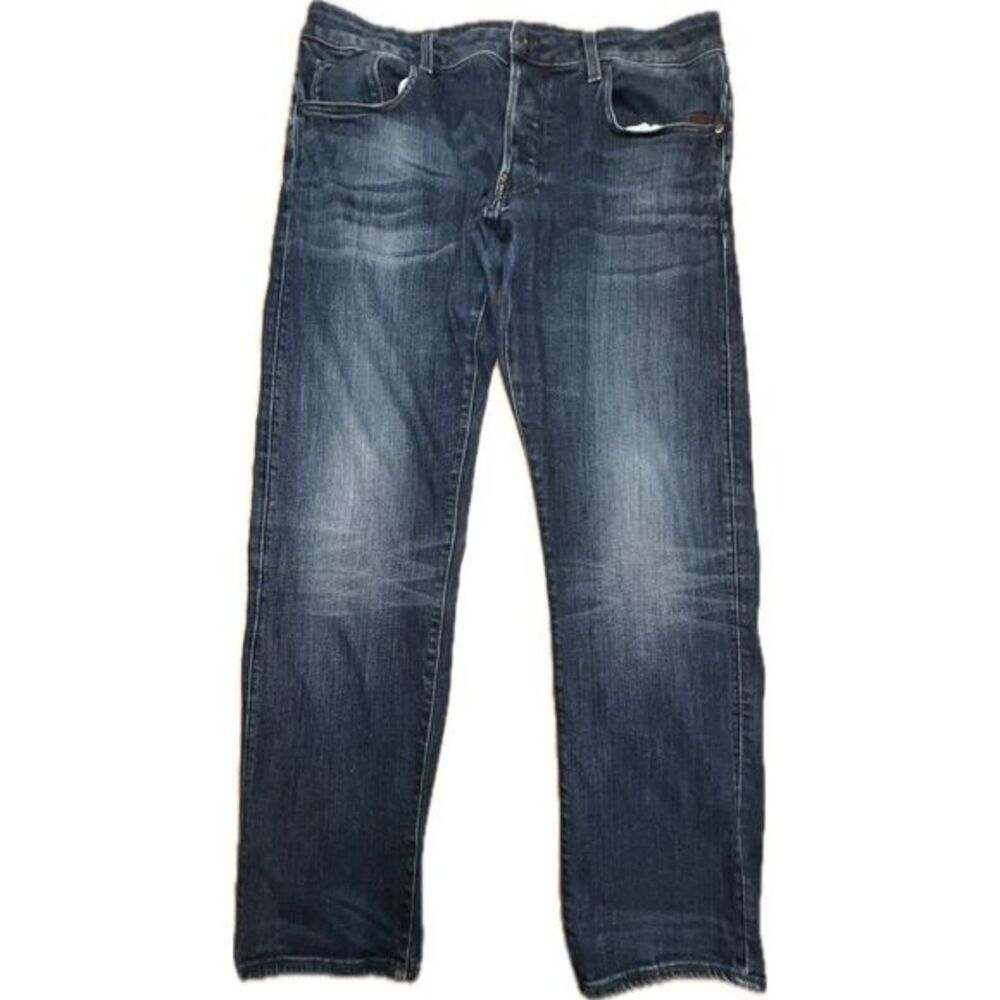 Men's G Star‎ Raw 1 ATTACC Straight Jeans 34x32 Nice Fade Y2K